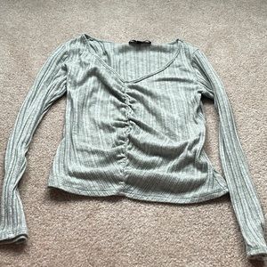 Vibe sportswear size s, light green cropped sweater.